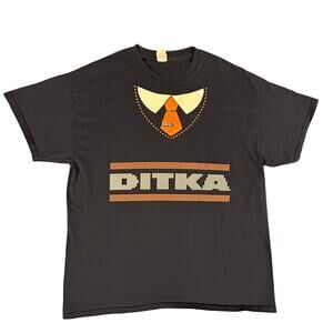 Mike Ditka‎ Chicago Bears Soldier Field Necktie Shirt XL Blue NFL Funny Cotton